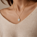 Round Solitaire Lab Grown Diamond Pendant