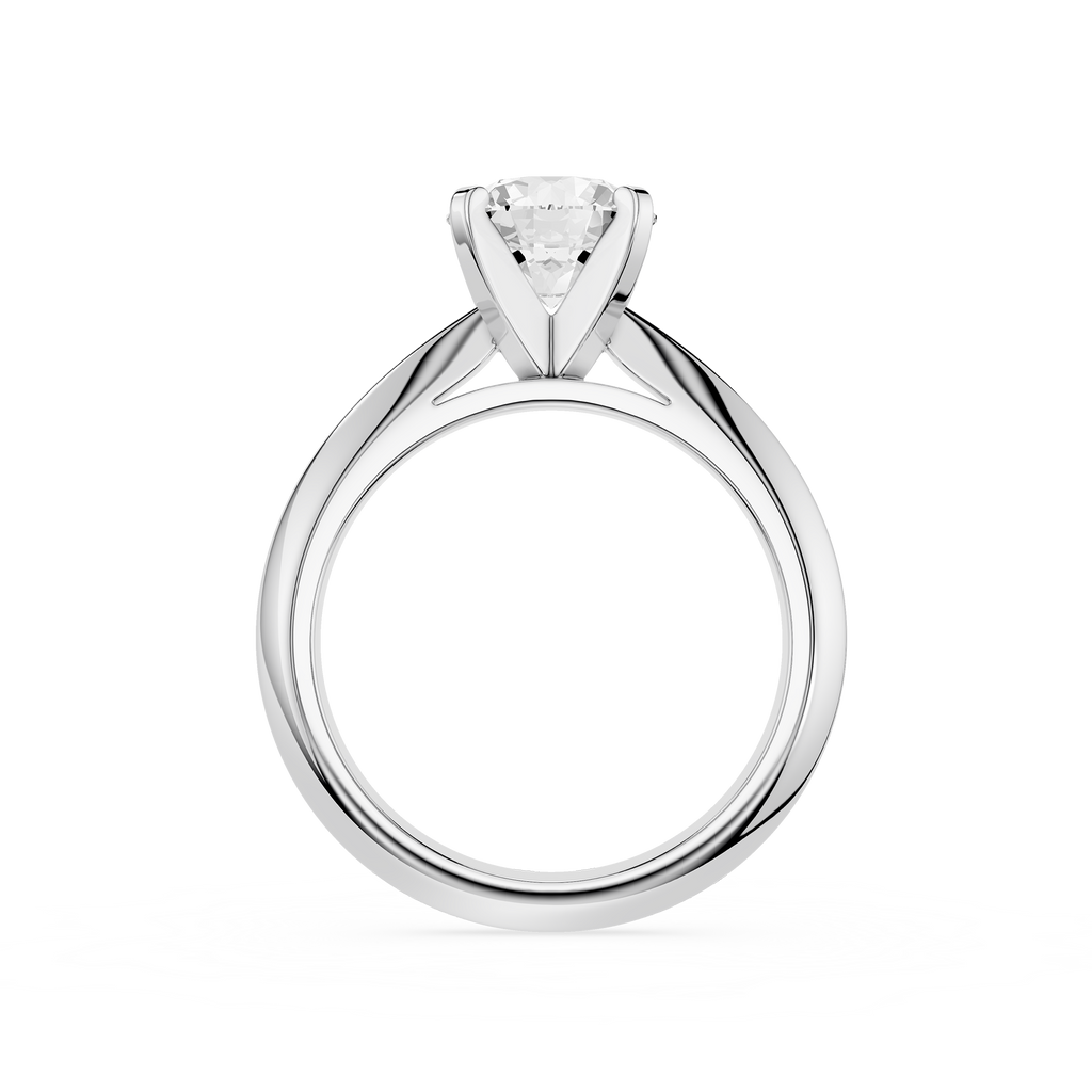 Diamond ring with a white background