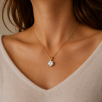 Classic Round Solitaire Lab Grown Diamond Pendant