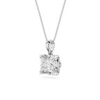 Diamond pendant on a white background