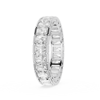 Radiant Cut Lab Grown Diamond Full Eternity Band in 14K White Gold