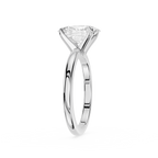 Diamond ring with a white background