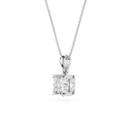 Diamond pendant on a white background