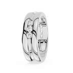 Side View Of Round Cut Lab Grown Diamond Flush Set Men’s Wedding Band