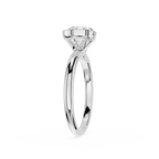Diamond ring on a white background