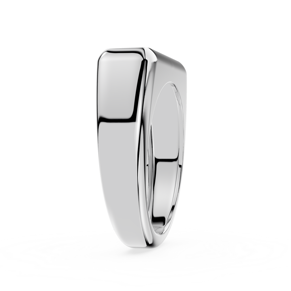 Gold ring on a white background