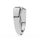 Gold ring on a white background