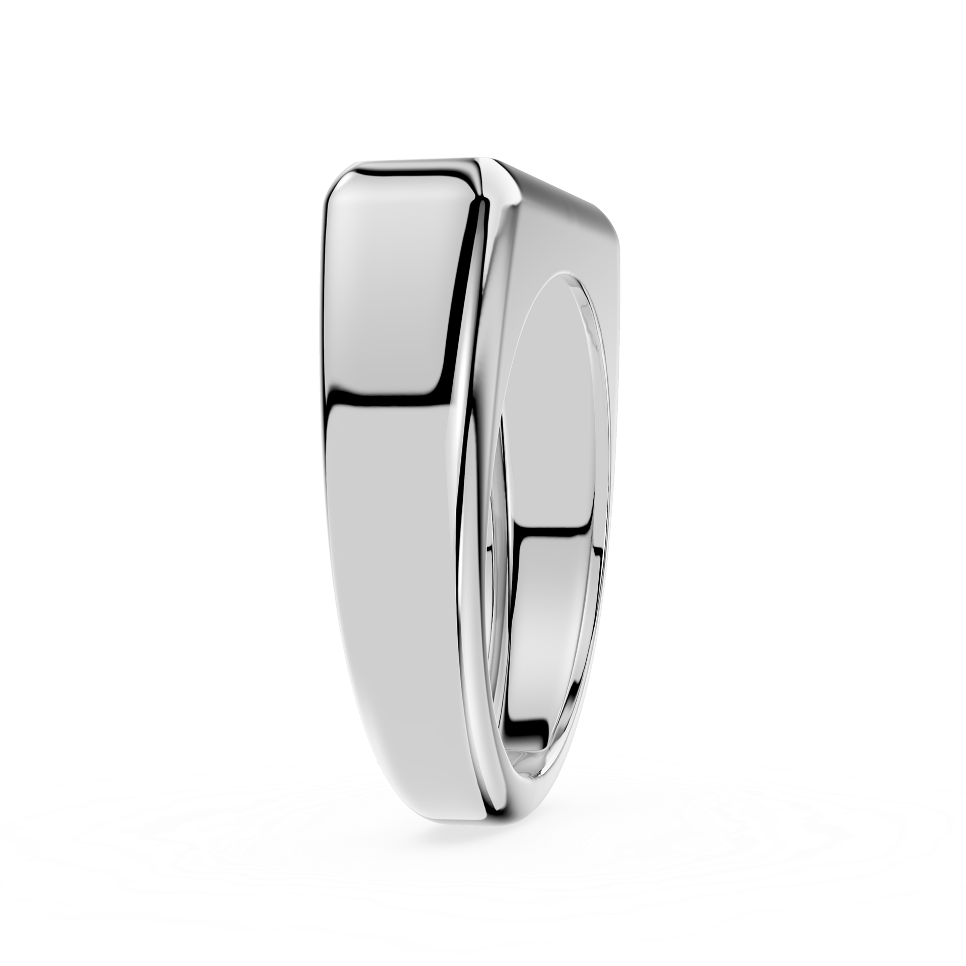 Gold ring on a white background