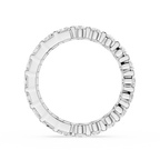 Back View Of 4.4 CT Emerald and Oval Cut Lab Grown Diamond Eternity Band