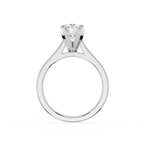 Diamond ring with a white background