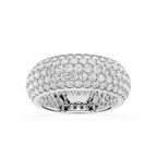 Diamond ring with a white background