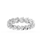 Diamond ring with a white background
