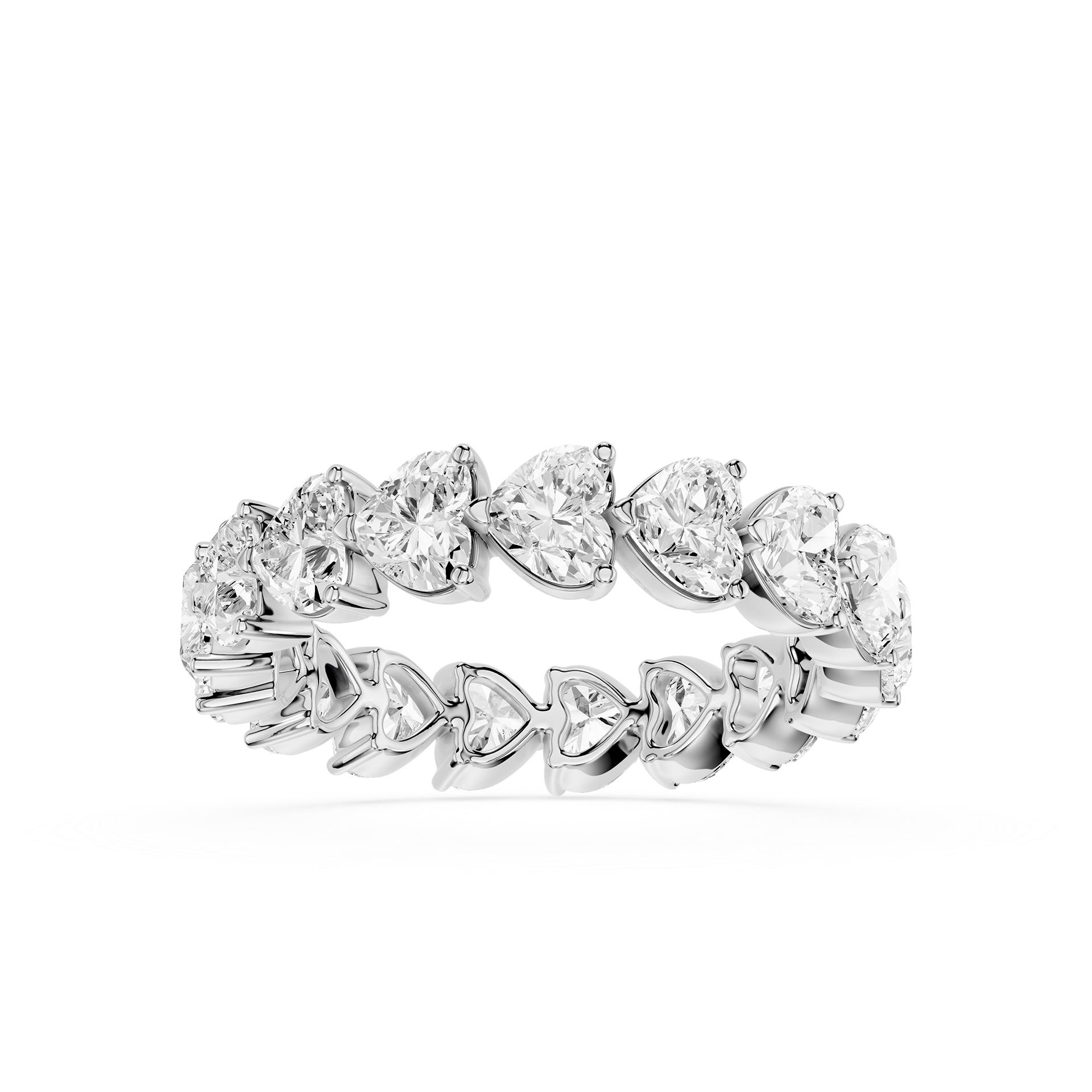Diamond ring with a white background