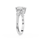 Diamond ring with a white background