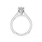 Diamond ring on a white background