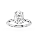 Diamond ring on a white background