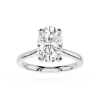Diamond ring on a white background