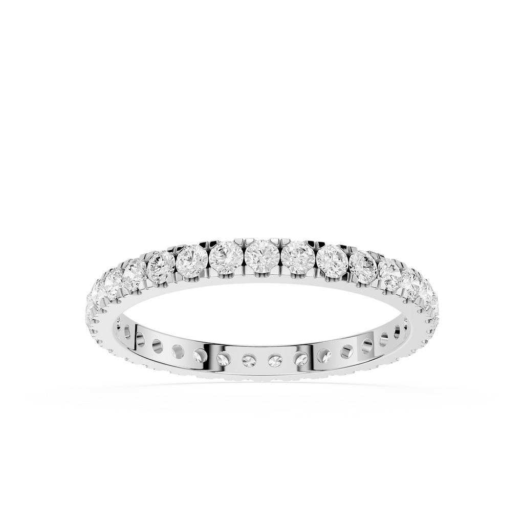 Diamond ring on a white background