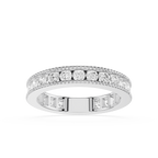 Diamond ring with a white background