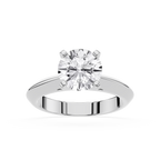 Diamond ring on a white background
