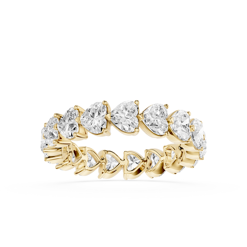 Gold and diamond ring on a white background