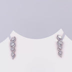 1 Carat Lab Grown Marquise Cut Diamond Climber Earrings