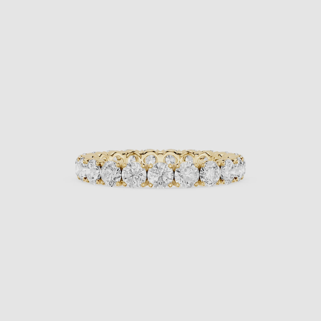Round Brilliant Lab Grown Diamond Eternity Band