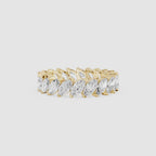 Full Eternity Marquise Cut Lab Grown Diamond Wedding Band