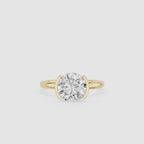 Round Solitaire Lab Grown Diamond Engagement Ring