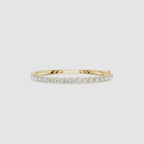 Lab Grown Round Diamond Half Tennis Bangle Bracelet