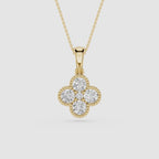 Lab Grown Diamond Clover Pendant for Women