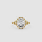 Oval Halo Lab Grown Diamond Engagement Ring