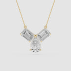 Trio Diamond Drop Lab Grown Pendant