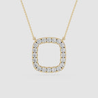 Round Halo Lab Grown Diamond Pendant