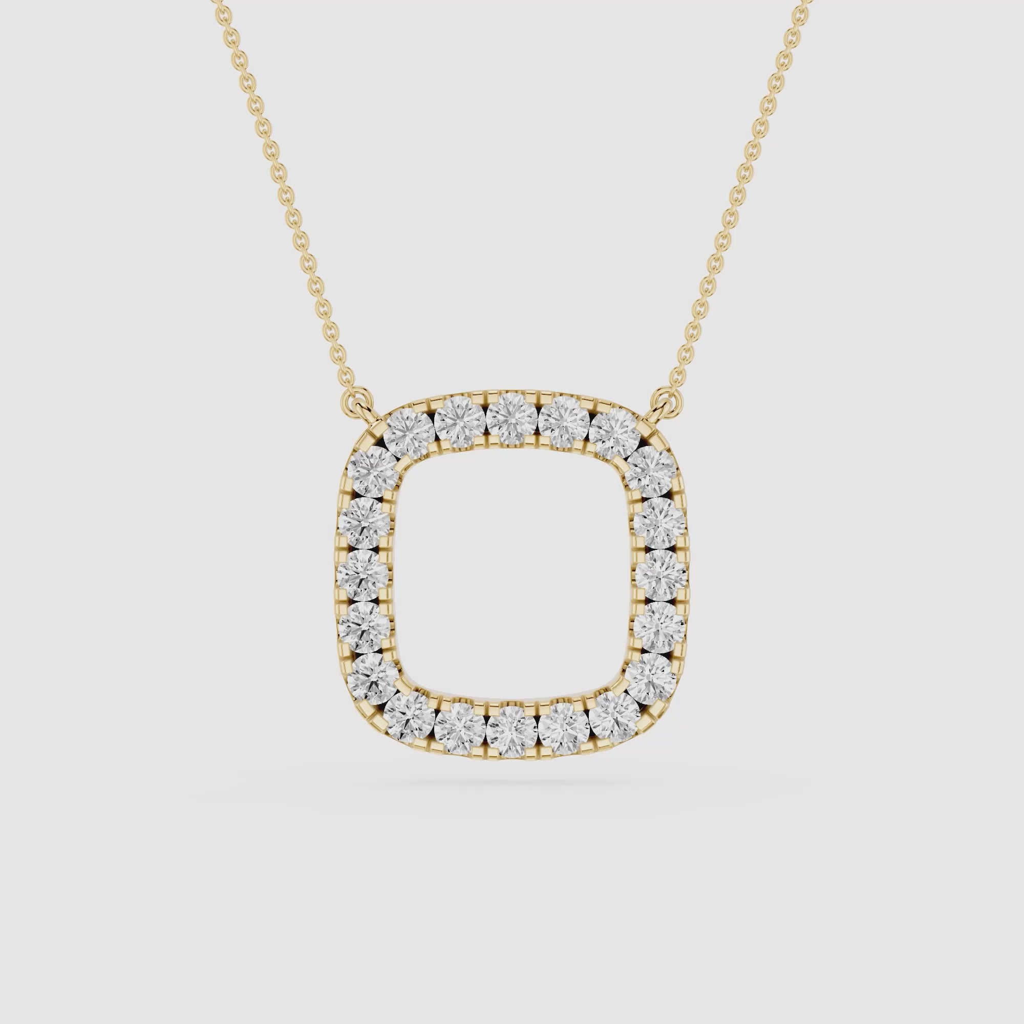 Round Halo Lab Grown Diamond Pendant