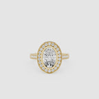 Oval Halo Lab Grown Diamond Engagement Ring