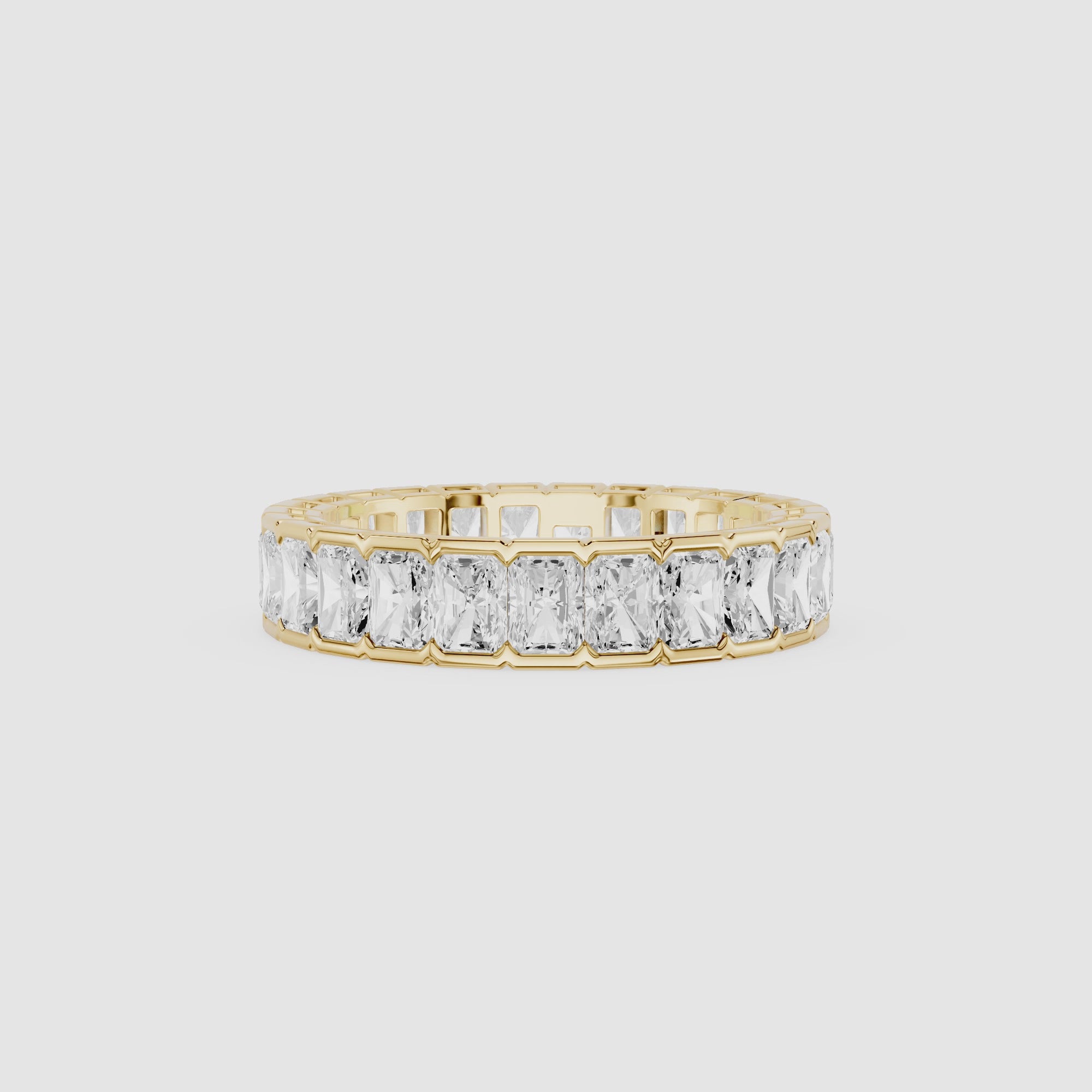 Radiant Cut Lab Grown Diamond Full Eternity Band