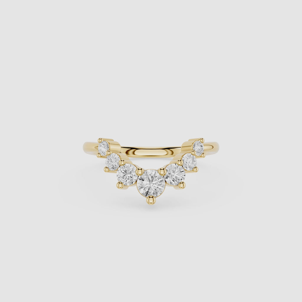 Graduated Lab Grown Diamond Wedding Band