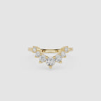 Graduated Lab Grown Diamond Wedding Band