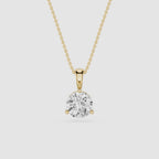 Oval Lab Grown Diamond Solitaire Pendant