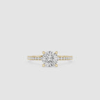 1 Carat Cushion Diamond Engagement Ring
