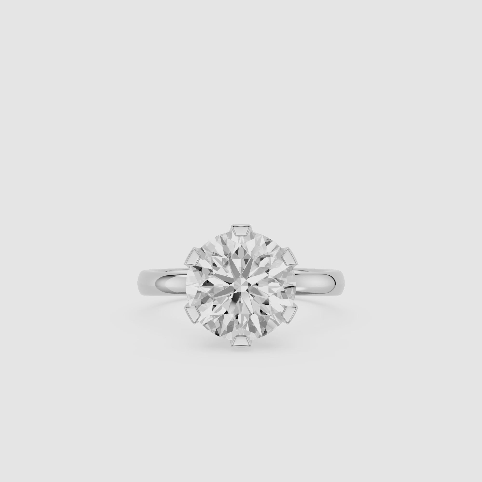 3 Carat Round Diamond Engagement Ring