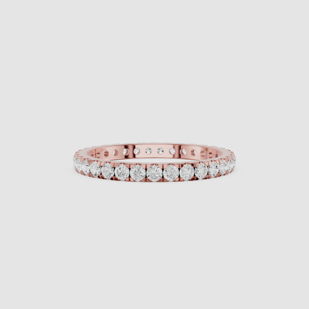 Round Shape Lab Grown Diamond Eternity Band