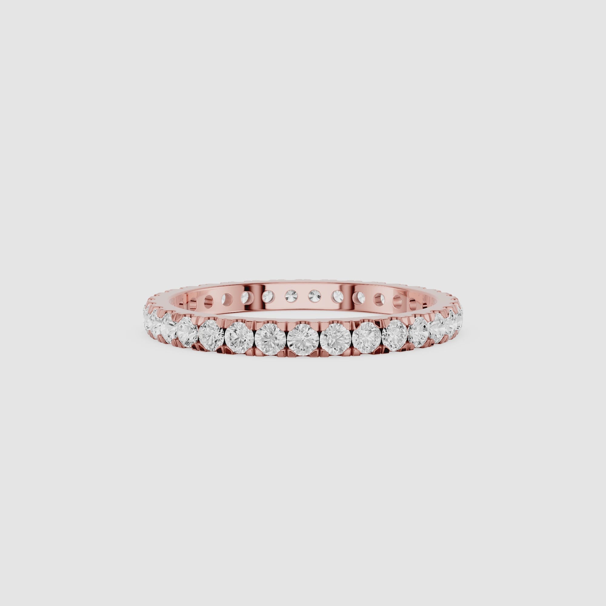 Round Shape Lab Grown Diamond Eternity Band