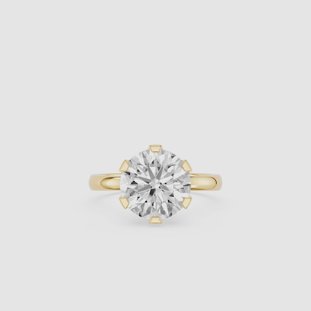 3 Carat Round Diamond Engagement Ring