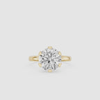 3 Carat Round Diamond Engagement Ring