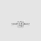 1 Carat Cushion Diamond Engagement Ring