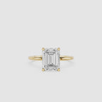 Emerald Cut Lab Grown Diamond Solitaire Engagement Ring