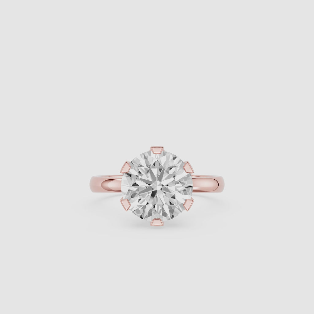 3 Carat Round Diamond Engagement Ring