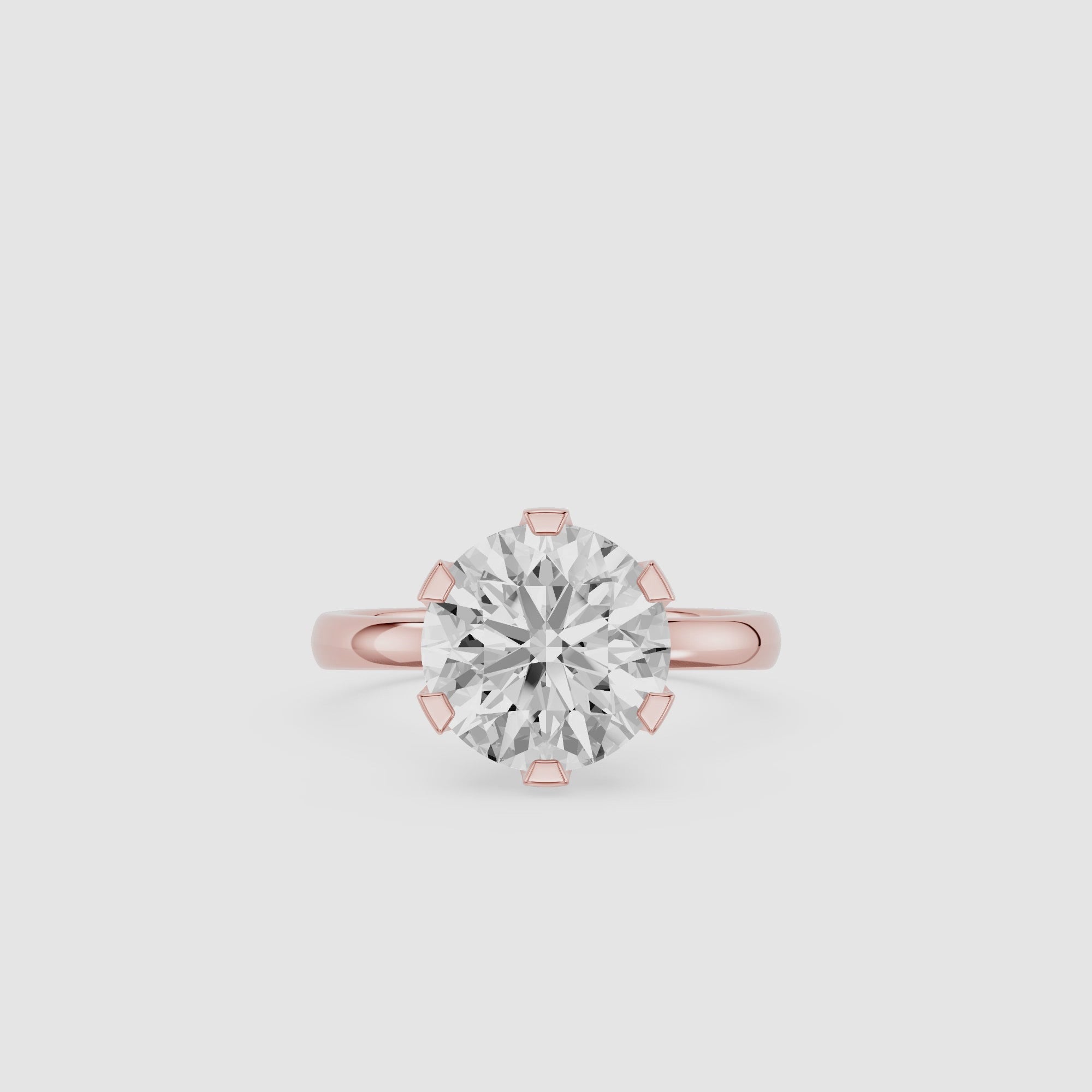 3 Carat Round Diamond Engagement Ring